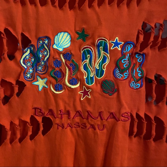 ✨SOLD✨ swimsuit orange cover up - Picture 9 of 10